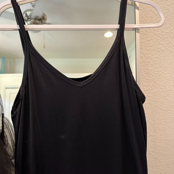 XL Black Anthropologie Tulle full length dress with slip dress included - Picture 5 of 8